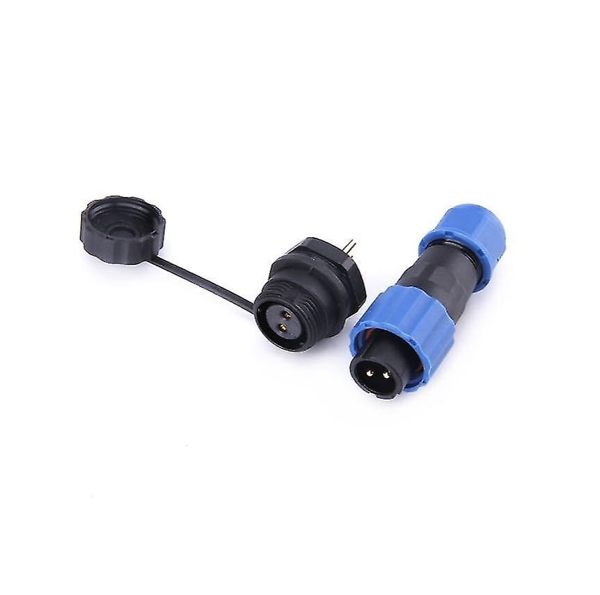 SD13 2 Pin 10 Amp Waterproof Male + Female Socket IP68