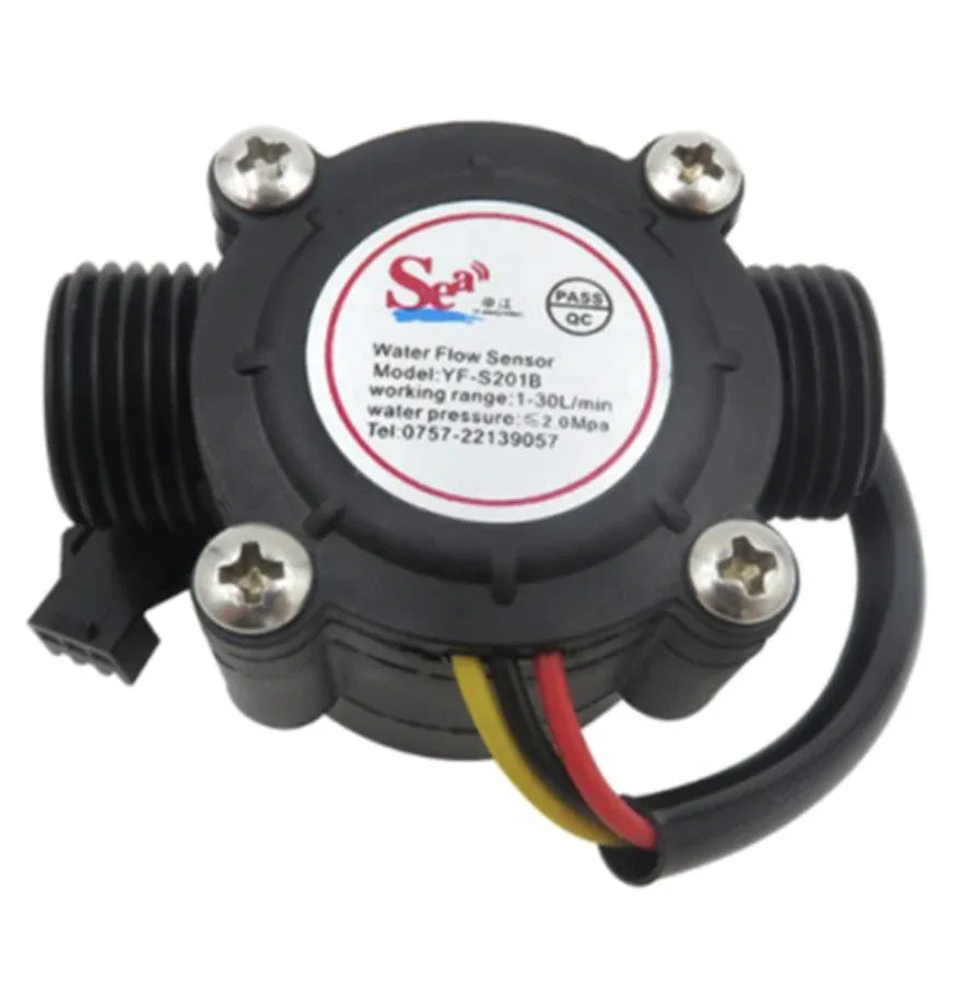 Black Water Flow Sensor - Robot Pi Shop