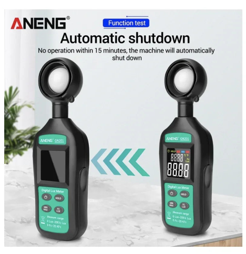 ANENG Digital Lux Meter 0-20,0000 Lux Illuminance Meter - Robot Pi Shop