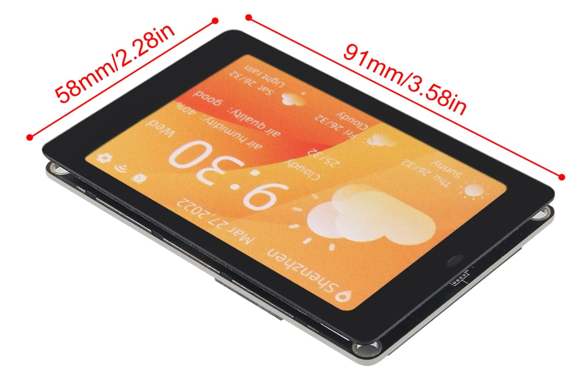 WT32-SC01 With 3.5 inch Capacitive Multi-Touch LCD Screen