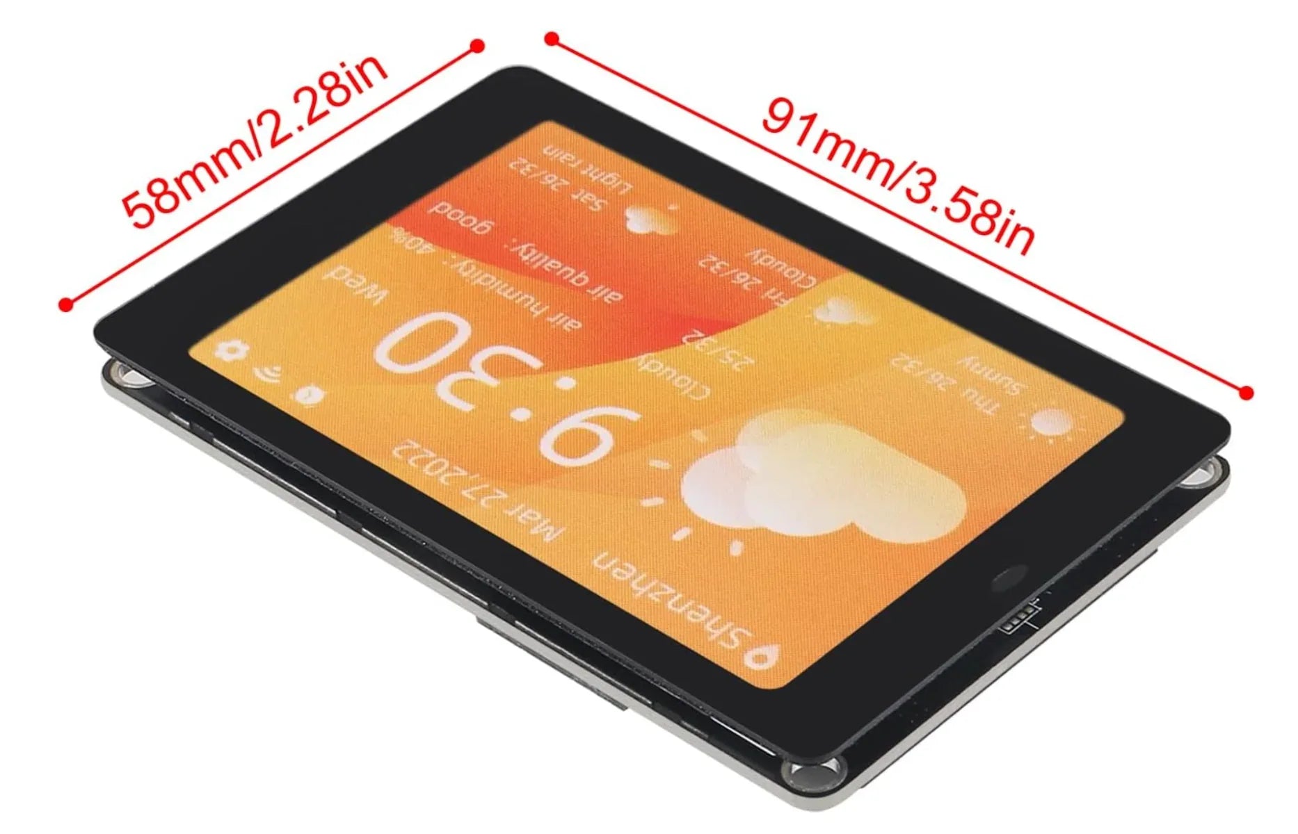 WT32-SC01 With 3.5 inch Capacitive Multi-Touch LCD Screen - Robot Pi Shop