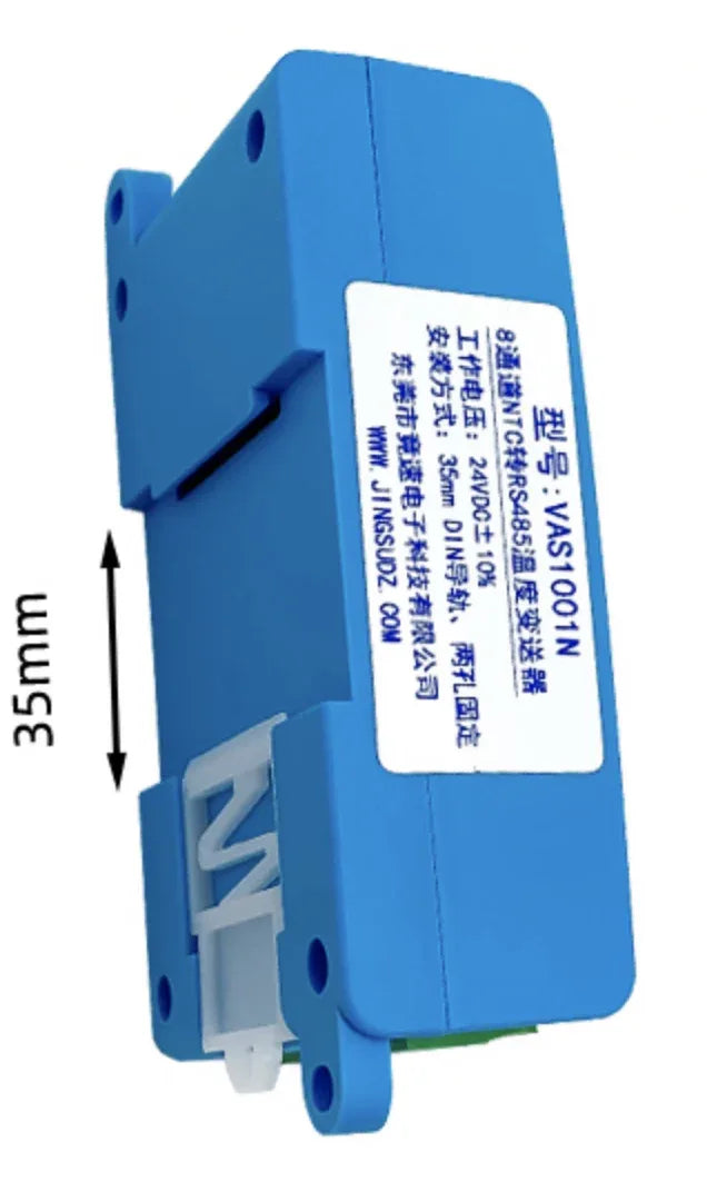 8-channel K-type thermocouple to RS485 NTC module VAS1001 - Robot Pi Shop