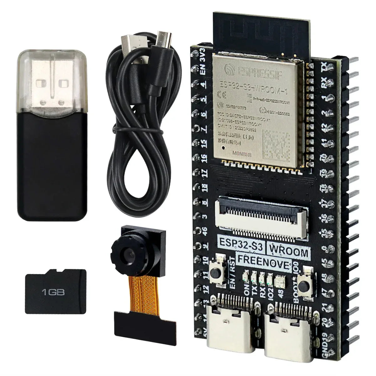 Freenove ESP32-S3-WROOM CAM Board - Robot Pi Shop