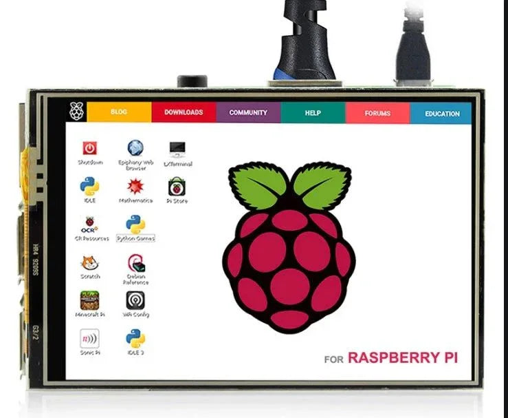 3.5inch RPi LCD (A), 480x320 - Robot Pi Shop