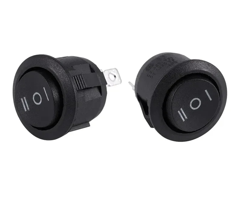 Mini Round Black 3 Pin SPDT - Robot Pi Shop