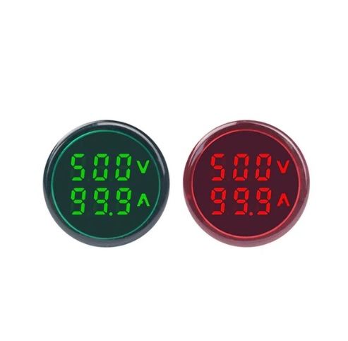 Round LED Hertz Meter Indicator Light with Transformer