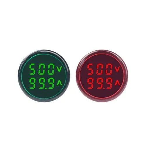 Round LED Hertz Meter Indicator Light with Transformer - Robot Pi Shop