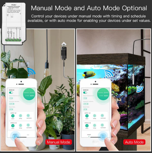 MOES WiFi Smart Temperature and Humidity Switch Module