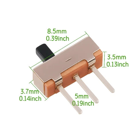 Mini Slide Switch – SPDT 3 Pin 3mm