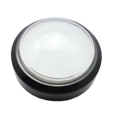 100mm round Self-Reset Button White
