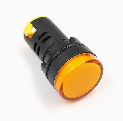 AC/DC12V 22mm AD16-22DS LED Signal Lamp Yellow