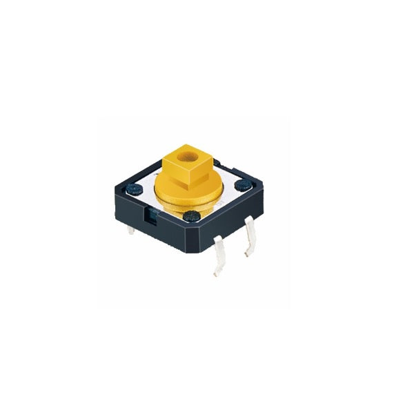 Tactile Switch 12x12x7.3mm Yellow