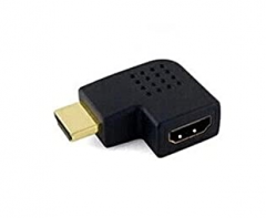 Male to Female HDMI Adapter Converter 90 Degrees Angle Turn Right / Left HDMI Connector
