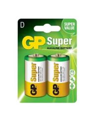 GP Super Alkaline Battery D Pack of 2