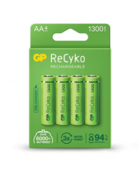 GP ReCyko battery 1300mAh AA (4 battery pack)