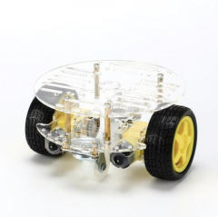 2WD Mini Round Double-Deck Smart Robot Car